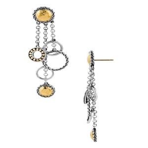 John Hardy Palu Chandelier Earrings w Pouch